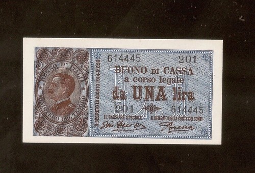 Rarissimo biglietto lira - da, 1