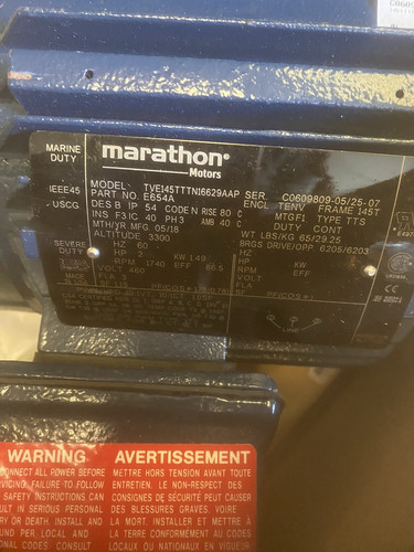 Nuovo marathon motors e654a - nuovo,